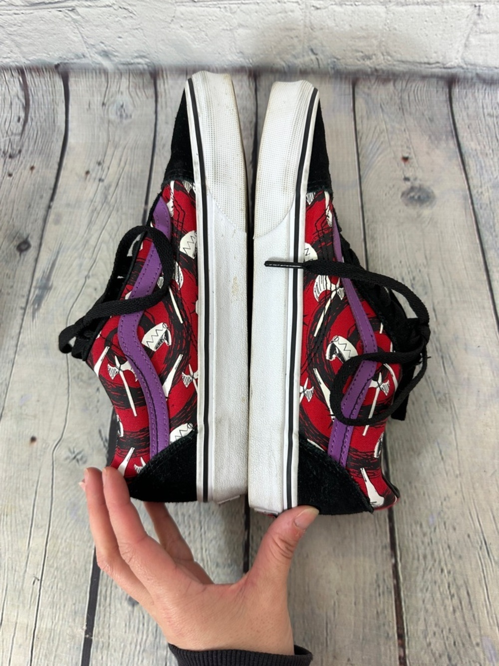 VANS Old Skool THE NIGHTMARE BEFORE CHRISTMAS Lock Shock and Barrel Womens 7.5 - Picture 5 of 7